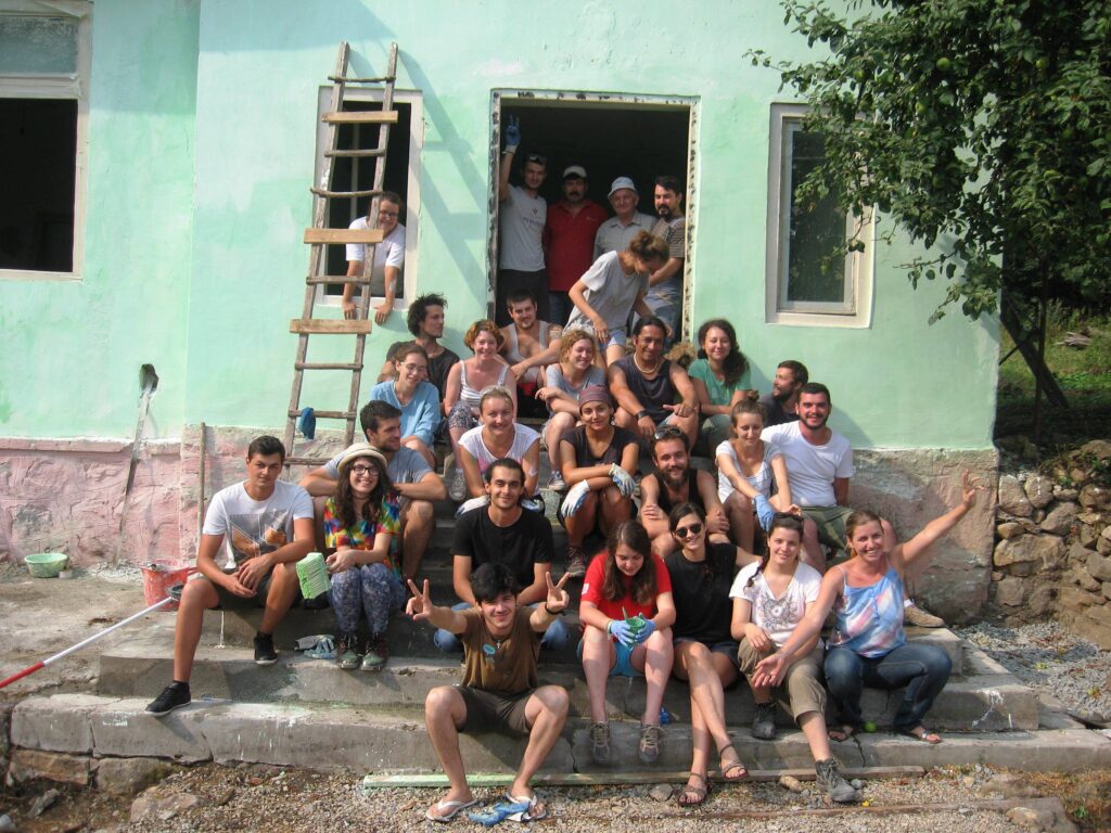 Tabăra de restaurare 2015, sat Corna, comuna Roșia Montană